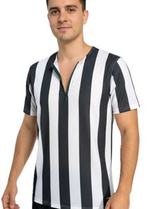 Striped Half-Zip T-Shirt