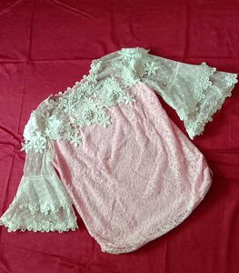 Pink Lace Top