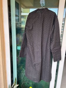 Embroidered Black Kurta With Tags