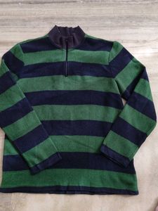 Striped Fleece Pullover