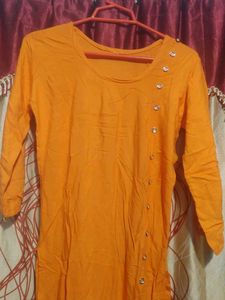 beautiful orange kurta