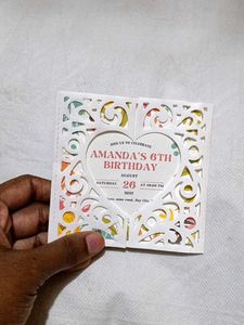 Handmade Birthday Invitation