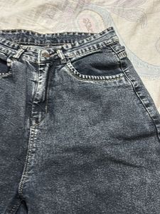 charcoal Wide Leg Jeans