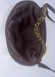 Brown Chain Detail Bag