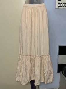Whitish Maxi Skirt Pure Cotton Only Need Iron