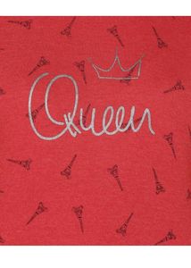 🥳Redy Orangish Queen Print Sweatshirt