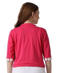 Cute Pink Floral Shrug