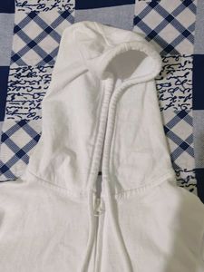 White Zip-Up Hoodie