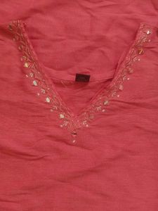 Peach Kurta