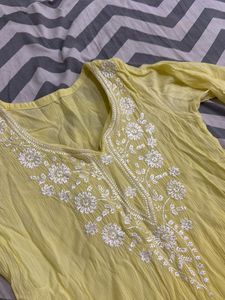 Yellow Ombre Kurta Set