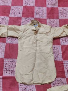 Kurta half jacket pajama set