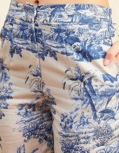 Blue Toile Cord Set