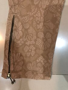 Brown Flower Print Jagging 🤎