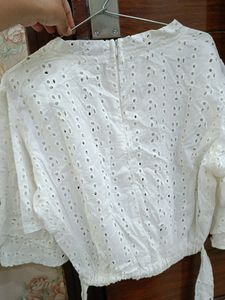 White Crop Top