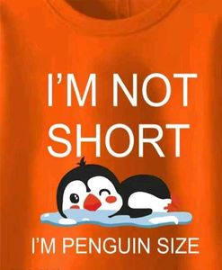 Orange Penguin Graphic Tee