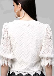 unused White Lace top ( Fixed Price)