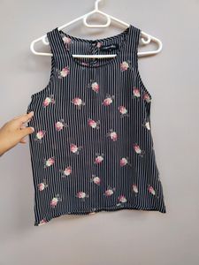 Black Striped Tank Top