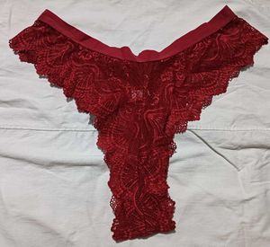 Red Lace Brief 34,36
