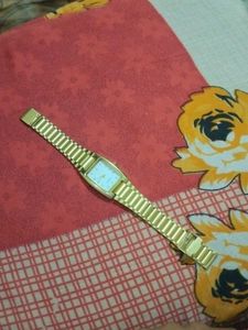 Gold-Tone Quartz Watch
