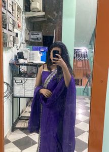 Purple Kurta Set