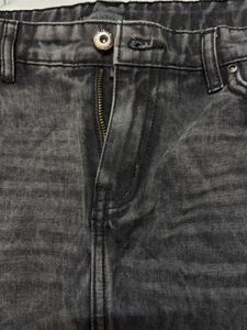 Black Denim Mini Skirt