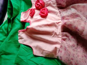 Handmade Pink Floral Dress