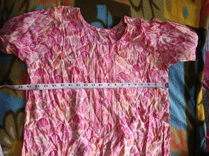 Pink Printed Kurta Set