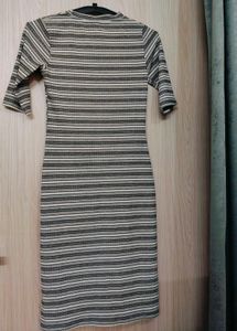 Mid-length Striped Dress in Size S