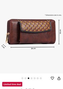 Synthetic Leather Wallet Handbag