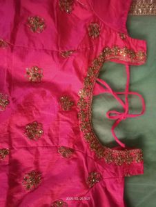 Pink And Orange Lehenga Choli