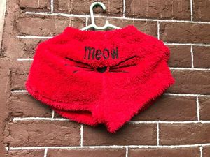 Fluffy Red Night Short