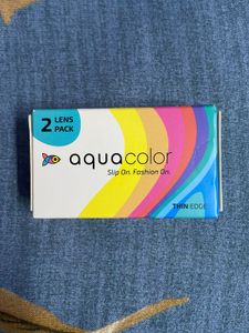 Colored Monthly Lens, Case And Solution