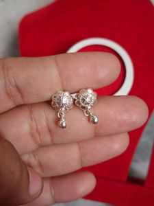 Silver Flower Drop Earrings 92.5 Hallmark