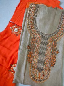Embroidered Indian Suit Material