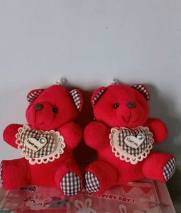 Teddy Keychain 2pcs Set 🆕