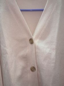 Cream Button-Up Cardigan