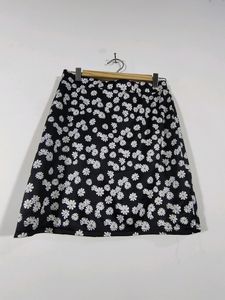 Black With White Floral Skirt (Women's)