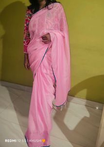 Pink saree