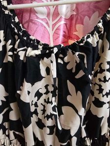 Black And White Tired Two Way Dress