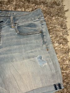 Light Blue Denim Shorts