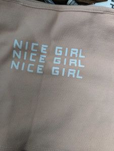 Cute &#39;Nice Girl&#39; Crop Top