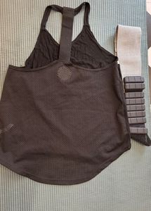 Active Wear Set: Sports bra, Tank Top, Shorts