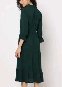 Dark Green Shirt Dress