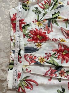 Floral Print Split Leg Pants