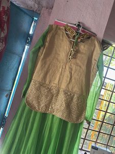 Elegant Green lehanga  with duppatta