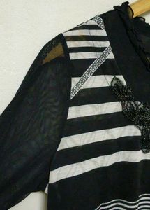 Trendy New Black And White Top For Women