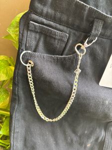 Imported Denim Skirt, Ripped bottom