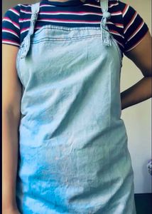 Denim Dungaree Dress