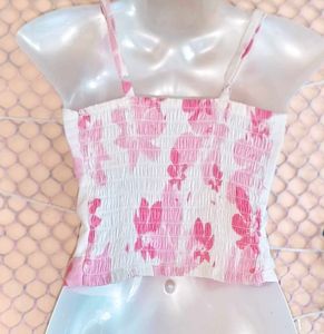 Size S/M🎁Buy 2 Get 1 Free 🎁 Floral Crop Top