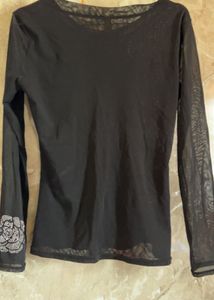 Black Sequin Top